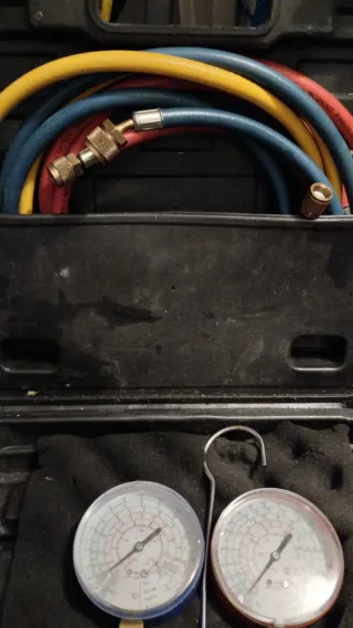 Manómetros para aire acondicionado los 3 juegos