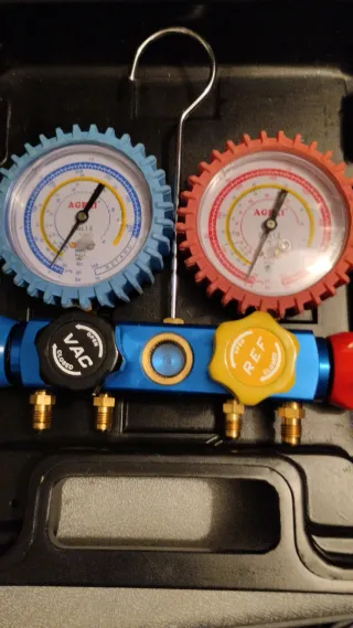 Manómetros para aire acondicionado los 3 juegos