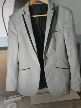 Saco de traje Zara hombre gris