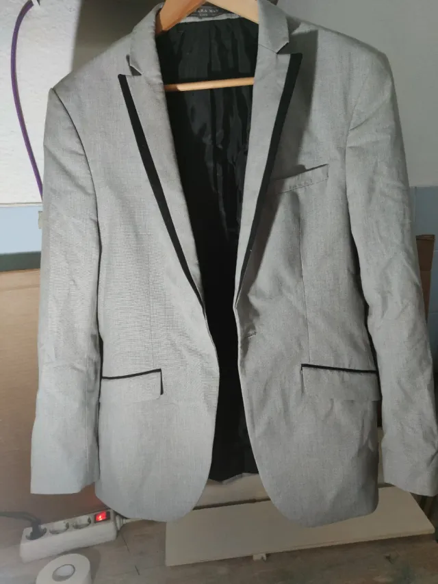Saco de traje Zara hombre gris