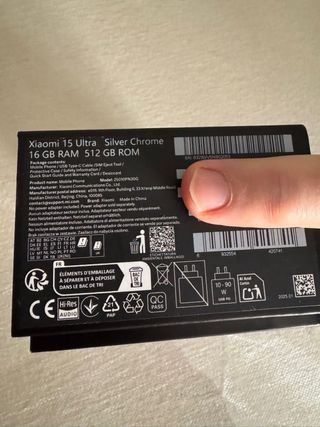 Xiaomi 15 Ultra Negro/Plateado