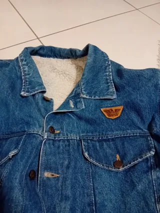 Giubbotto jeans uomo con pelliccia