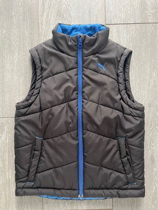 Chaleco Puma niño negro y azul Talla S 128cm