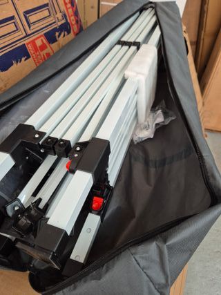 Tenda pieghevole 3 x 3 m grigia