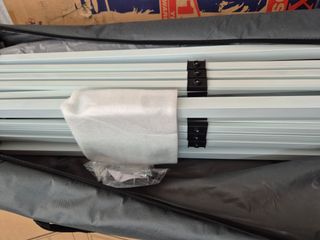 Tenda pieghevole 3 x 3 m grigia