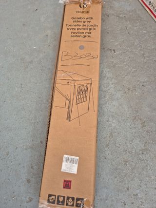 Tenda pieghevole 3 x 3 m grigia