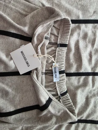 Falda larga Moccablanca beige y negra