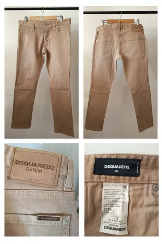 Vaqueros hombre Dsquared2 beige Talla 46 M