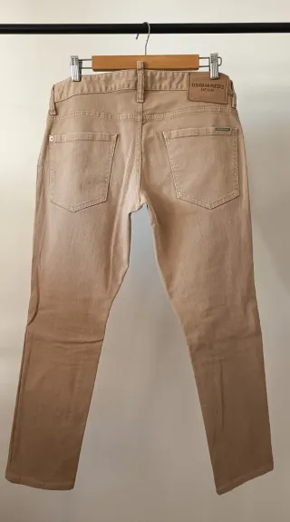Vaqueros hombre Dsquared2 beige Talla 46 M