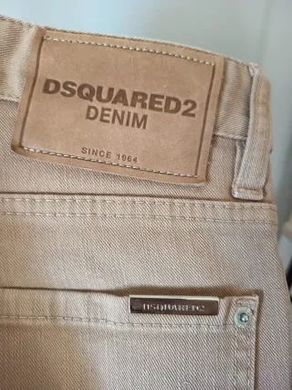 Vaqueros hombre Dsquared2 beige Talla 46 M
