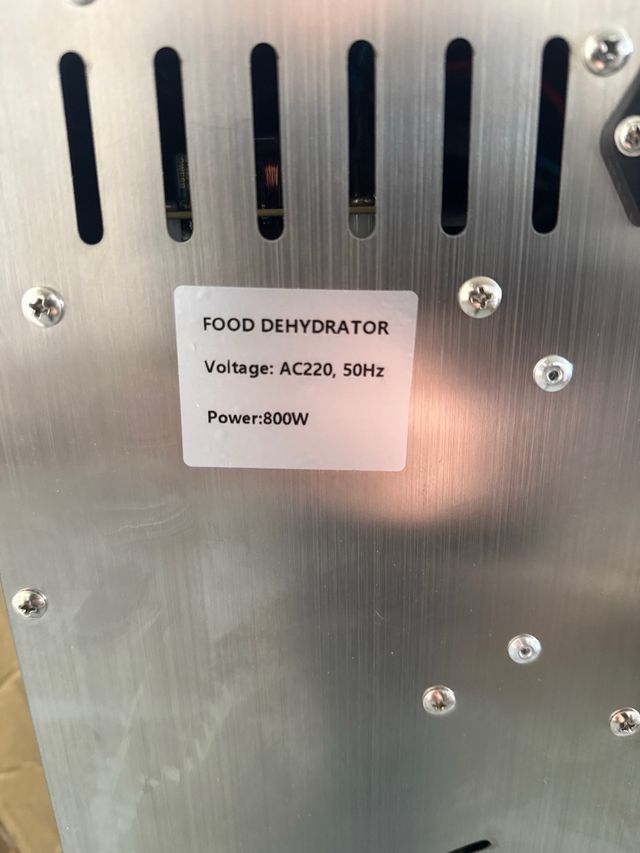 Deshidratador Alimentos 12 Bandejas