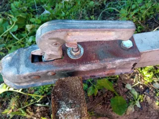 Remolque para barco azul