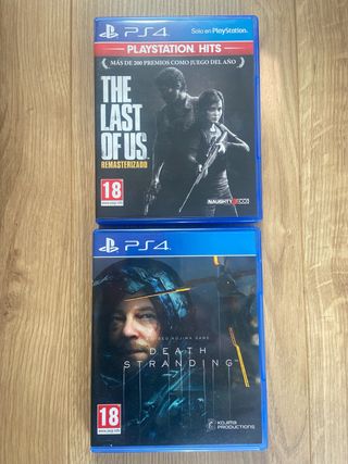 PS4 500GB + 2 Juegos (Last of Us, Death Stranding)