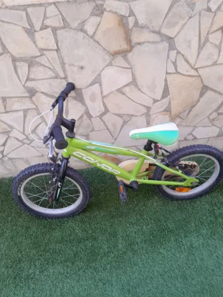 Bicicleta infantil verde marca conor