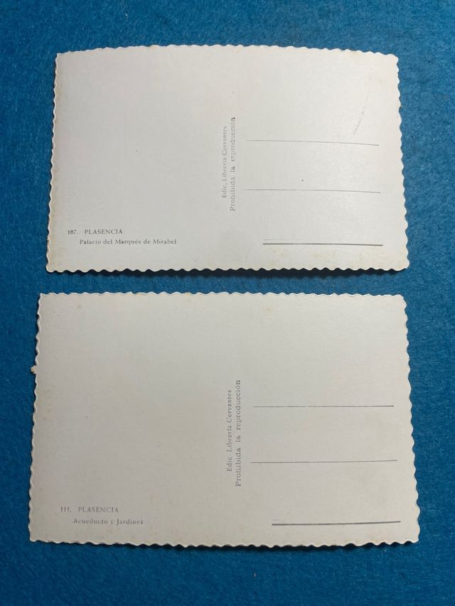 2 Cartoline Plasencia Cáceres Anni '40 Estremadura