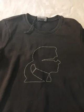 Sudadera Karl Lagerfeld Negra con Dibujo