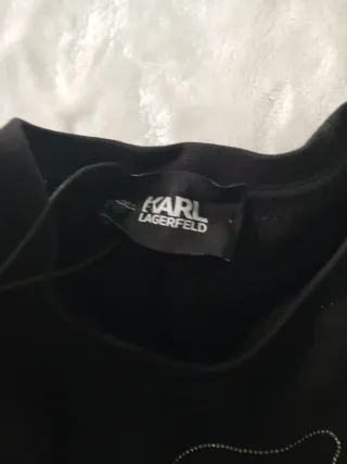 Sudadera Karl Lagerfeld Negra con Dibujo