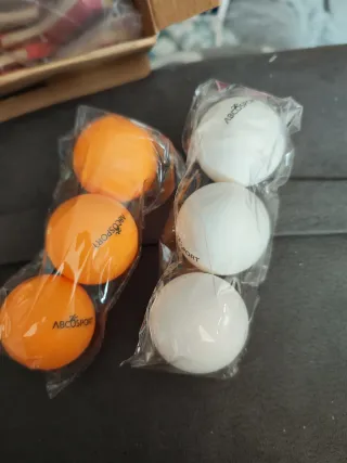 Set 4 Raquetas Ping Pong y 6 Bolas