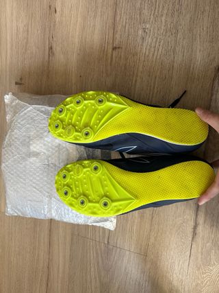 Zapatillas Clavos Kalenji ATstart Azul/Amarillo