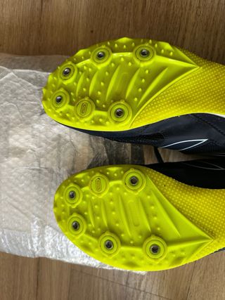 Zapatillas Clavos Kalenji ATstart Azul/Amarillo