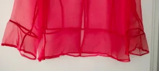 Torera/ chaqueta corta roja transparente