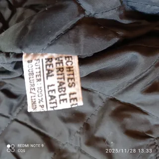 Cazadora cuero ECHTES mujer negra