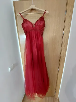 Vestido de fiesta largo rojo