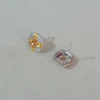 Pendientes Plata 925 Citrino Natural