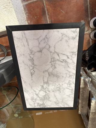 Tavolo Ausiliare HOMCOM Imitazione Marmo