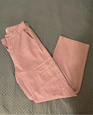 Pantalón cargo Stradivarius rosa Y MAS COLORES