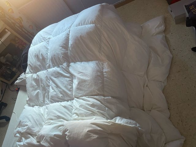 Edredón blanco poliéster