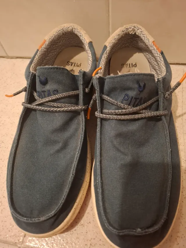 Zapatillas Walkinpitas Hombre Azul/Naranja