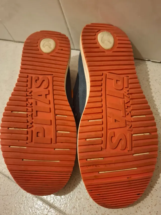 Zapatillas Walkinpitas Hombre Azul/Naranja