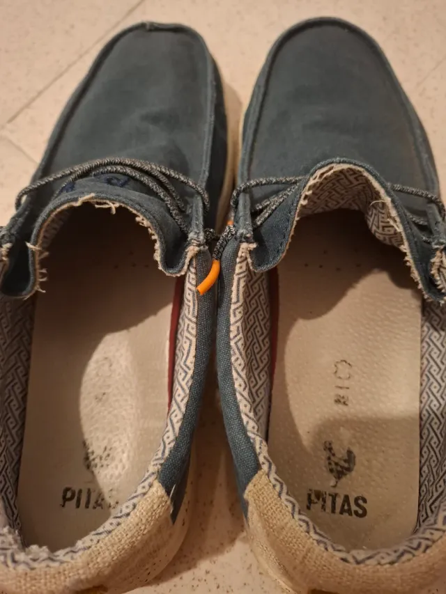 Zapatillas Walkinpitas Hombre Azul/Naranja