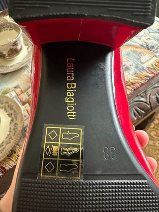 Botines Laura Biagiotti Rojos Charol