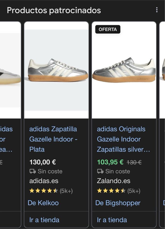 Zapatillas Adidas Gazelle Indoor Plata