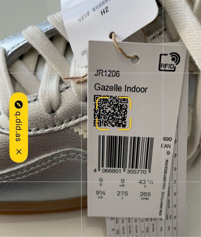 Zapatillas Adidas Gazelle Indoor Plata