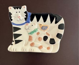 Portasapone Gatto Montemaggi Ceramica