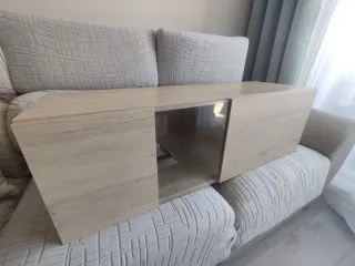 Mueble salón roble y blanco más comedor regalo