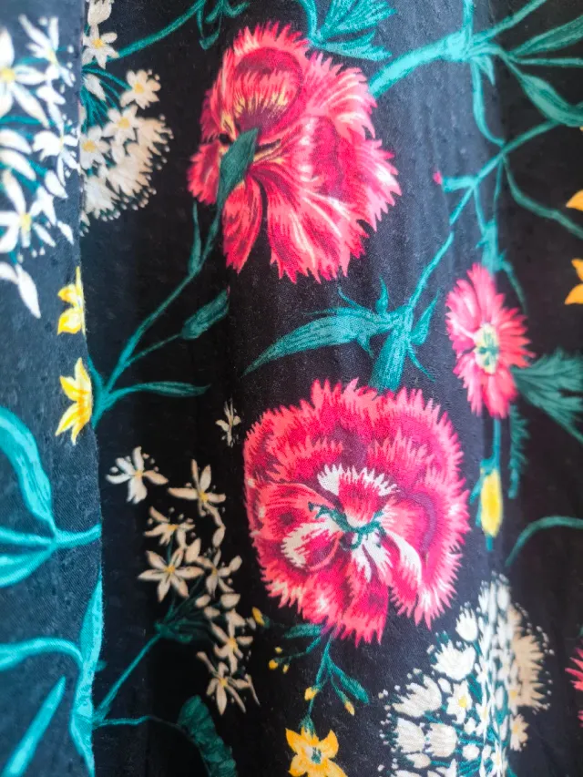 Vestido largo Springfield floral Talla XS