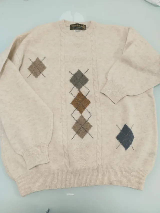 Jersey de lana con rombos