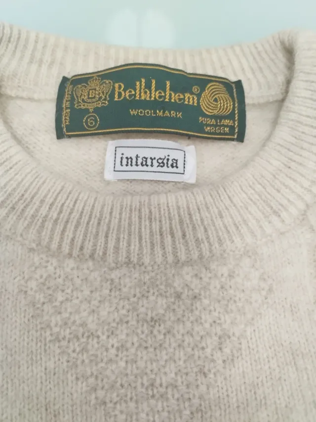 Jersey de lana con rombos