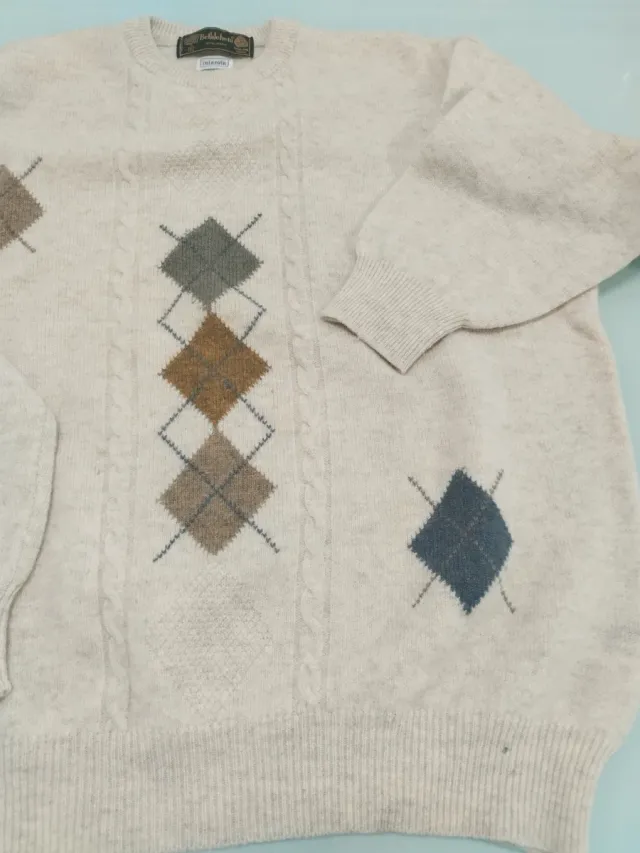 Jersey de lana con rombos