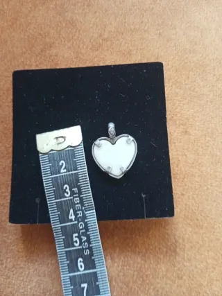 Antiguo Colgante Corazón Plata