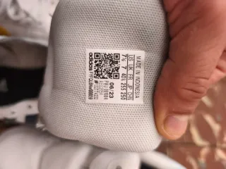 Zapatillas Adidas Hombre Talla 40.5 Gris/Blanco