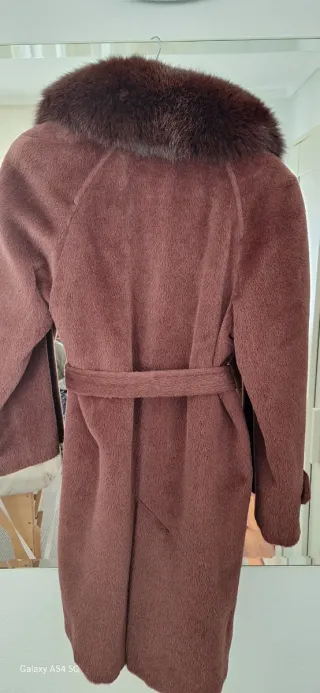 Abrigo largo Zendra cuello piel