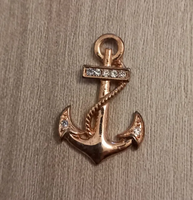 Ciondolo Ancora con Cristalli