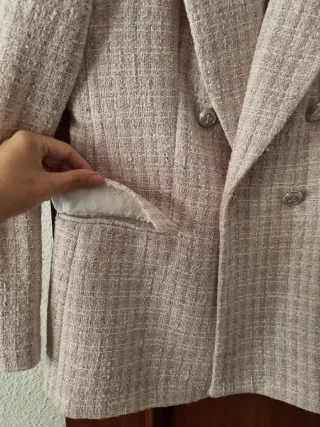 Americana Zara Beige y Rosa