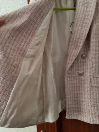 Americana Zara Beige y Rosa