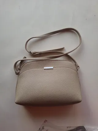 Bolso bandolera beige